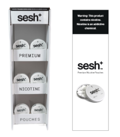 Sesh+ 6-facing Cardboard Display - Clear